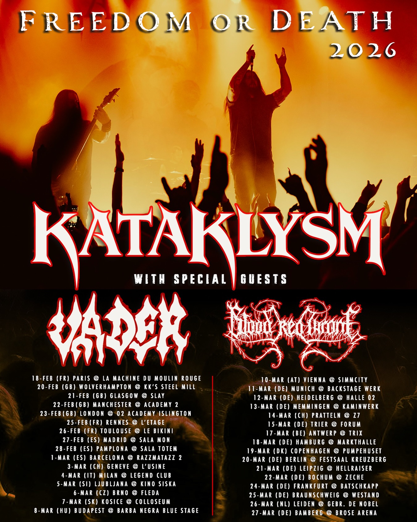 Vader Tour Poster 2026